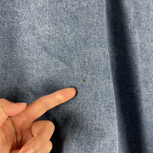 Vintage Cambridge Classics Bomber Varsity Jacket Mens XL Denim Quilted 90s Y2K - Picture 13 of 15